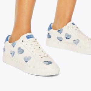 New🩵💙Kurt Geiger Lane Love Sneakers - Denim Hearts
